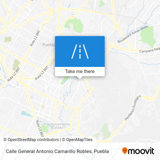 Calle General Antonio Camarillo Robles map