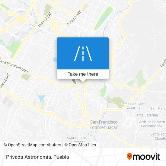 Privada Astronomía map