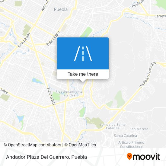 Mapa de Andador Plaza Del Guerrero