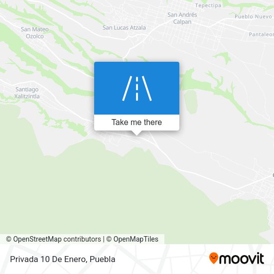Mapa de Privada 10 De Enero
