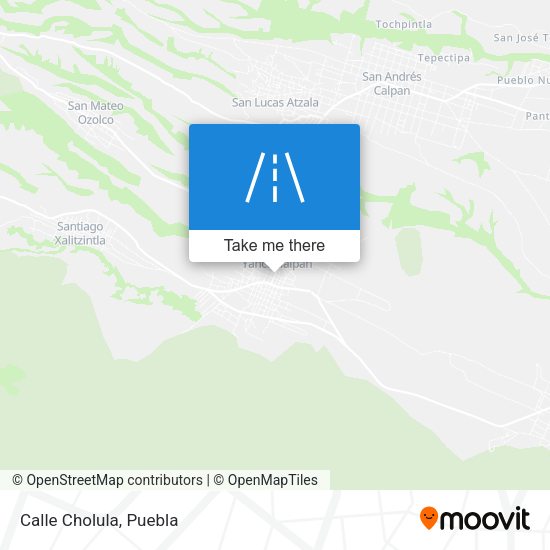 Mapa de Calle Cholula
