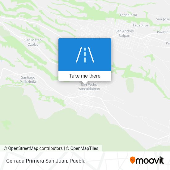 Mapa de Cerrada Primera San Juan