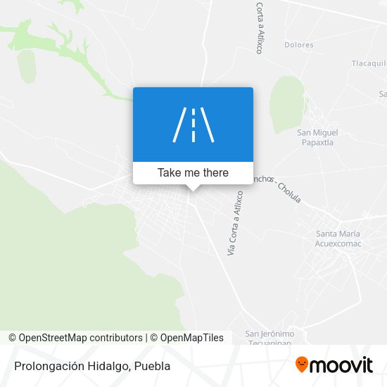 Prolongación Hidalgo map