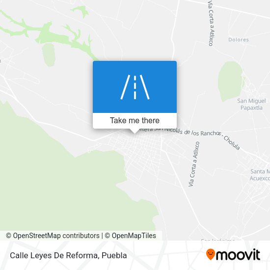 Calle Leyes De Reforma map