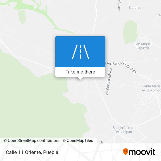 Mapa de Calle 11 Oriente