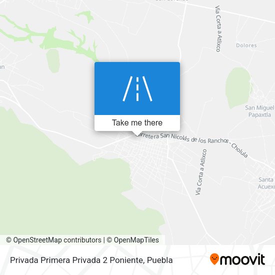 Privada Primera Privada 2 Poniente map