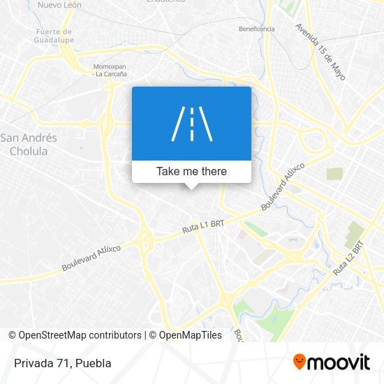 Mapa de Privada 71