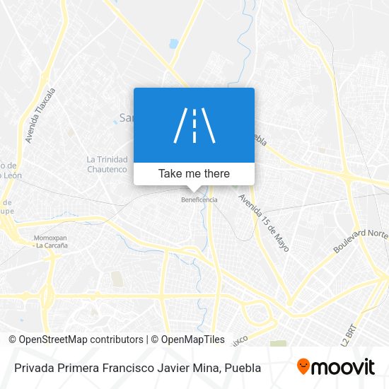 Privada Primera Francisco Javier Mina map