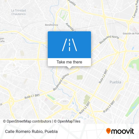 Mapa de Calle Romero Rubio