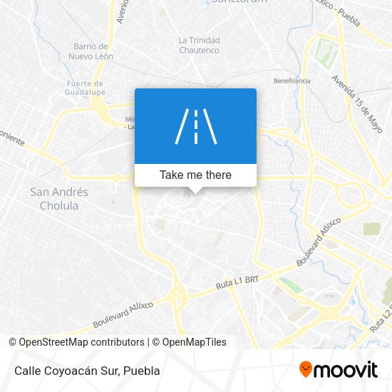 Calle Coyoacán Sur map