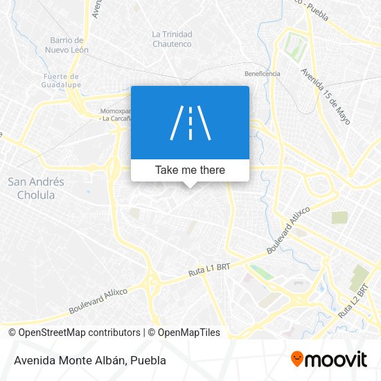 Mapa de Avenida Monte Albán