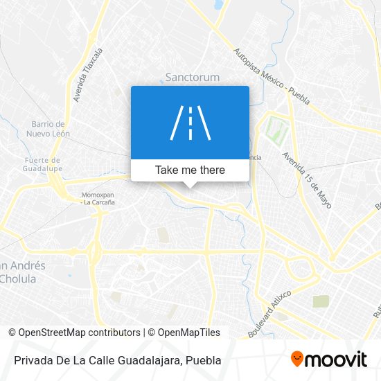Mapa de Privada De La Calle Guadalajara
