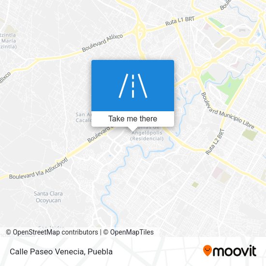 Mapa de Calle Paseo Venecia