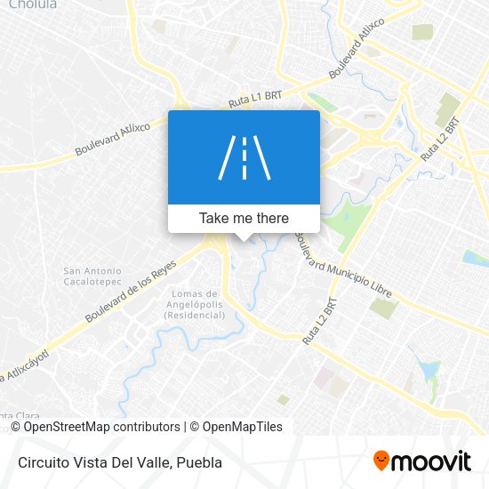 Mapa de Circuito Vista Del Valle