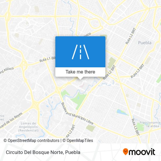 Mapa de Circuito Del Bosque Norte