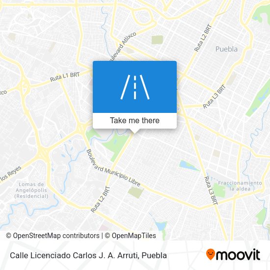 Calle Licenciado Carlos J. A. Arruti map
