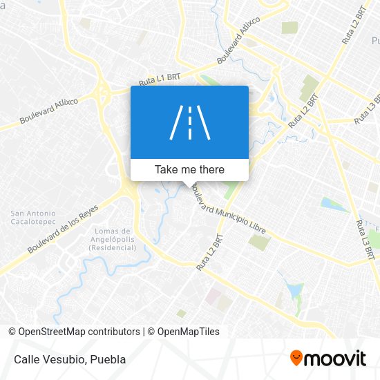 Mapa de Calle Vesubio