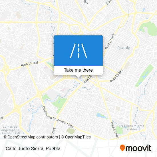Mapa de Calle Justo Sierra
