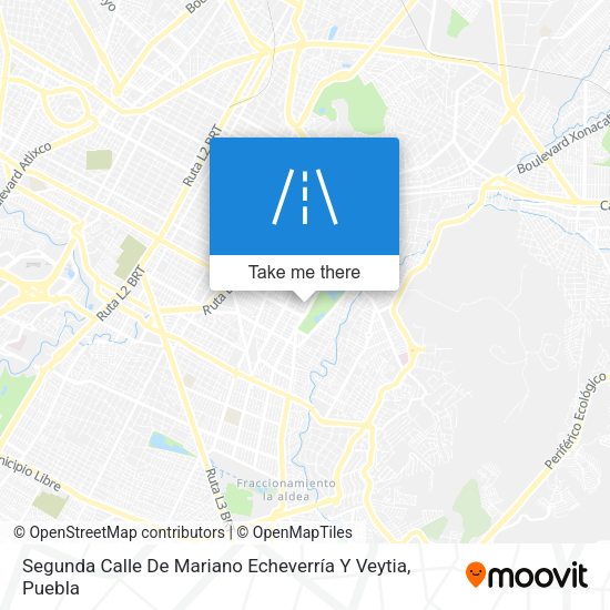 Segunda Calle De Mariano Echeverría Y Veytia map