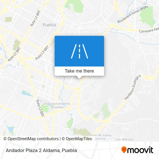 Andador Plaza 2 Aldama map