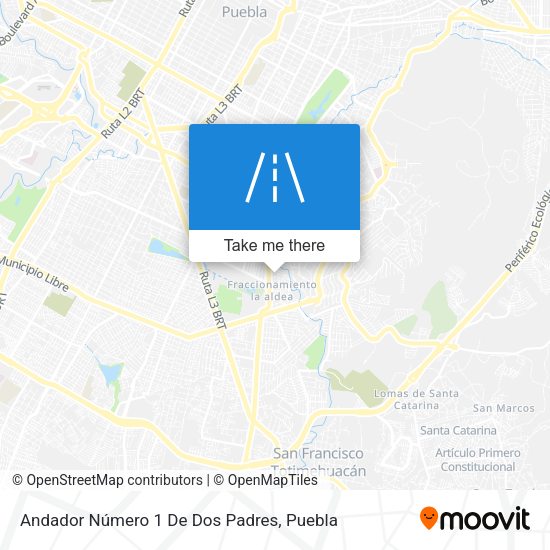 Mapa de Andador Número 1 De Dos Padres