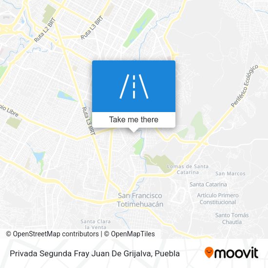 Privada Segunda Fray Juan De Grijalva map