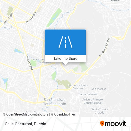 Mapa de Calle Chetumal