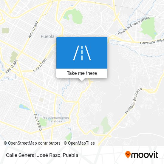 Mapa de Calle General José Razo