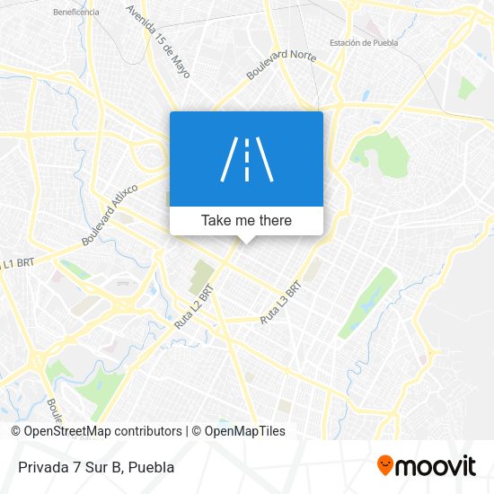 Mapa de Privada 7 Sur B