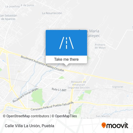 Mapa de Calle Villa La Unión