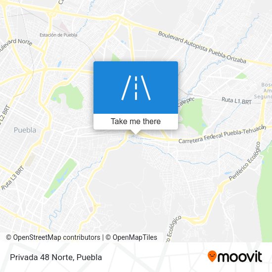 Mapa de Privada 48 Norte