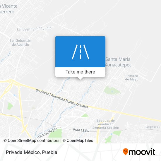 Mapa de Privada México