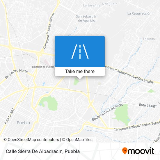 Mapa de Calle Sierra De Albadracin