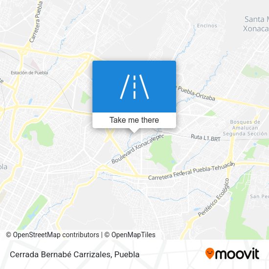 Mapa de Cerrada Bernabé Carrizales