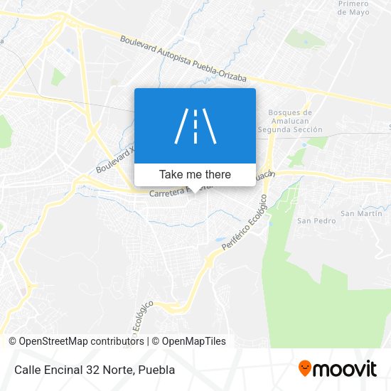 Mapa de Calle Encinal 32 Norte