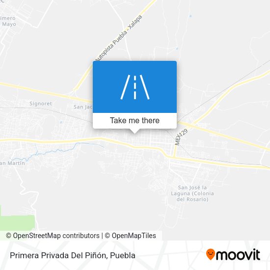 Primera Privada Del Piñón map