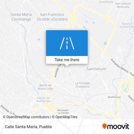 Mapa de Calle Santa María