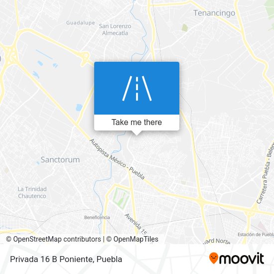 Mapa de Privada 16 B Poniente