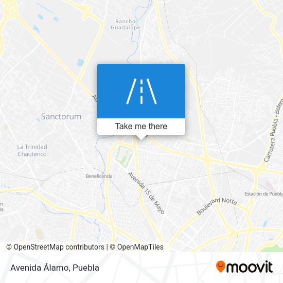 Mapa de Avenida Álamo