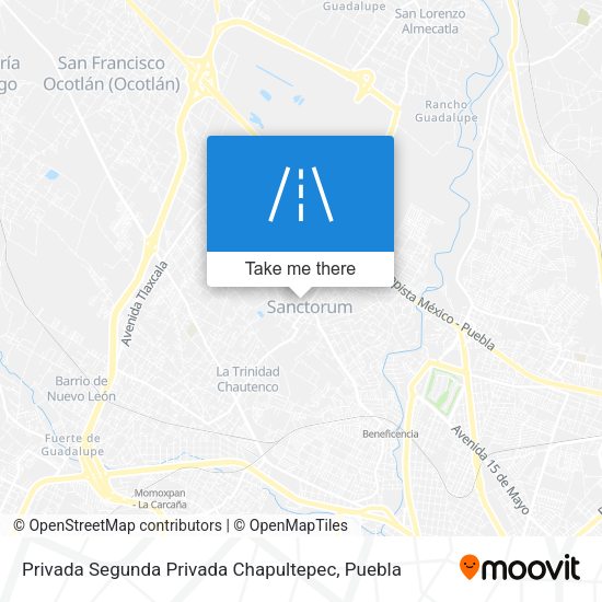 Privada Segunda Privada Chapultepec map