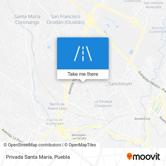 Mapa de Privada Santa María