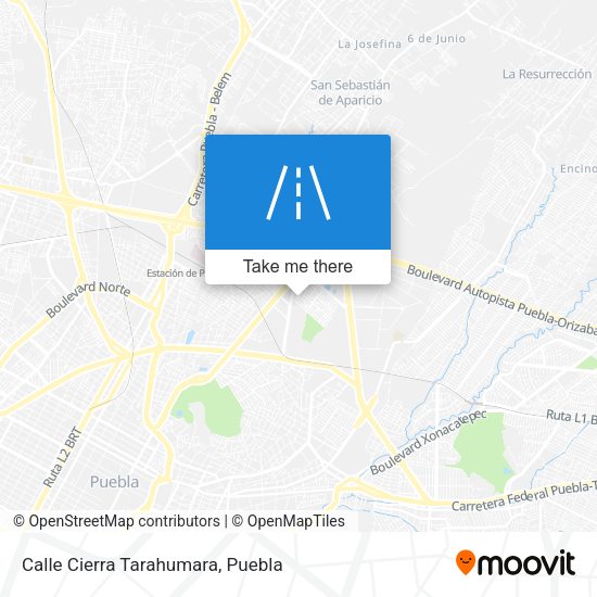 Mapa de Calle Cierra Tarahumara