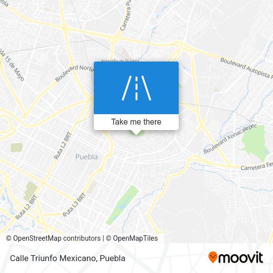 Mapa de Calle Triunfo Mexicano