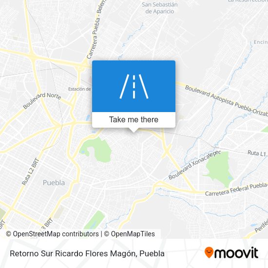 Retorno Sur Ricardo Flores Magón map