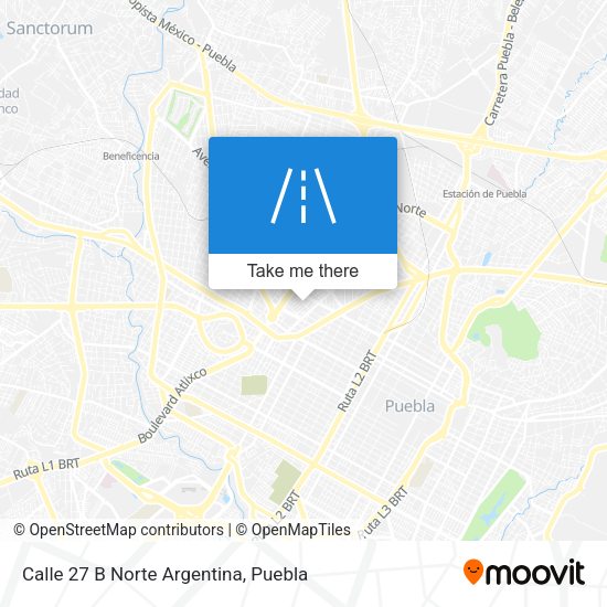 Calle 27 B Norte Argentina map