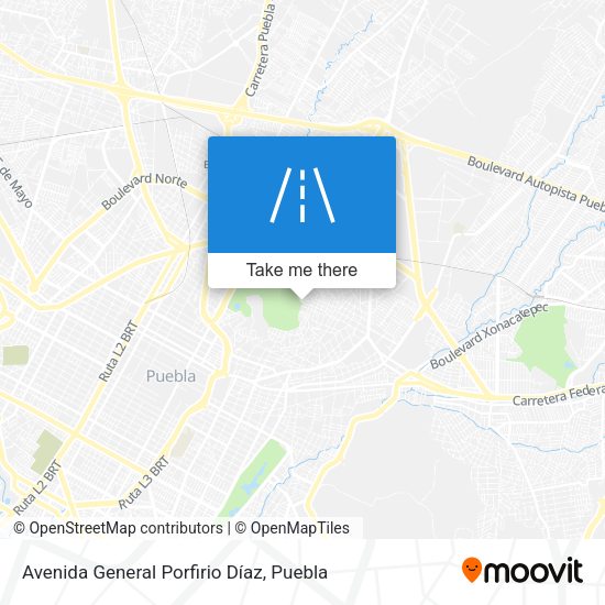 Avenida General Porfirio Díaz map