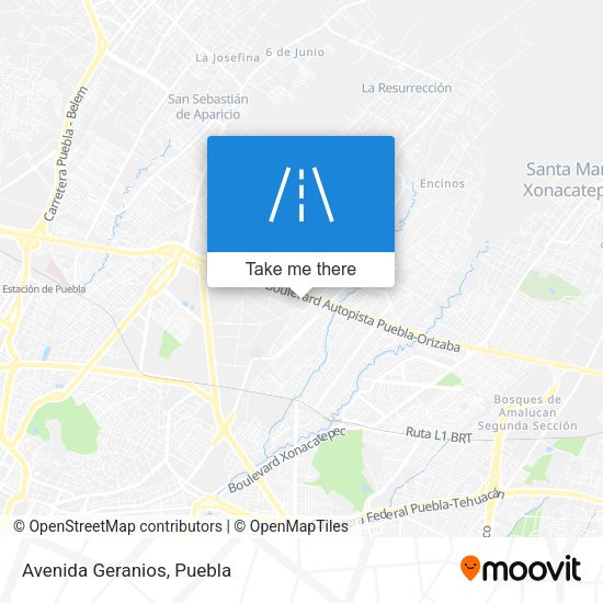 Mapa de Avenida Geranios