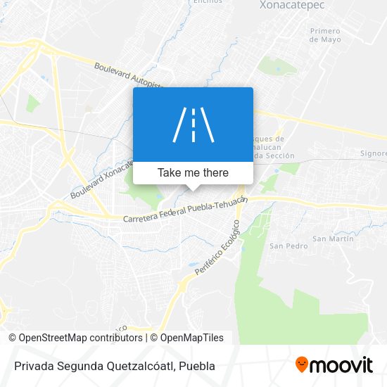 Mapa de Privada Segunda Quetzalcóatl