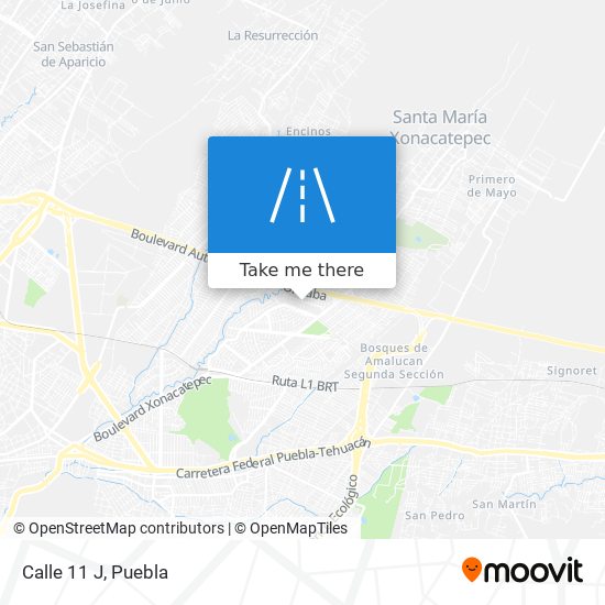 Calle 11 J map