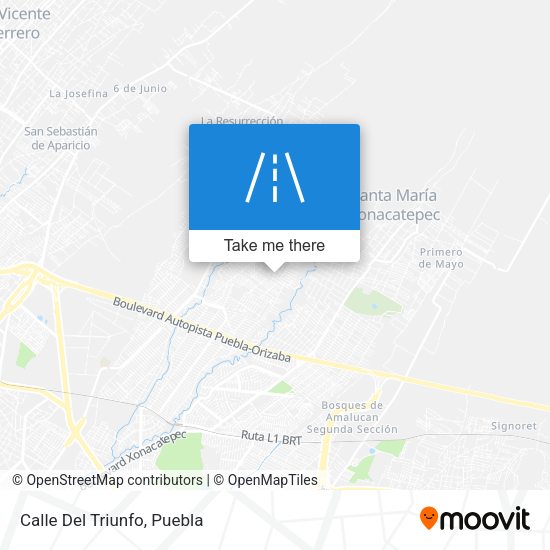 Mapa de Calle Del Triunfo